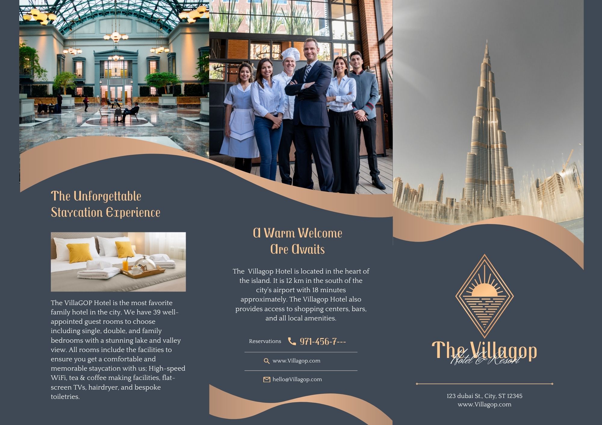 the Villagop Hotel Brochure one