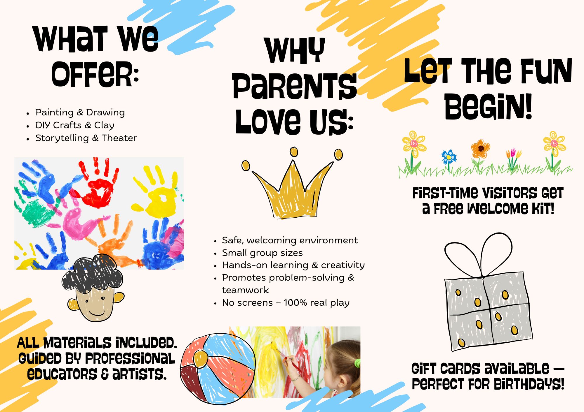 Playful Kids Workshop Brochure two