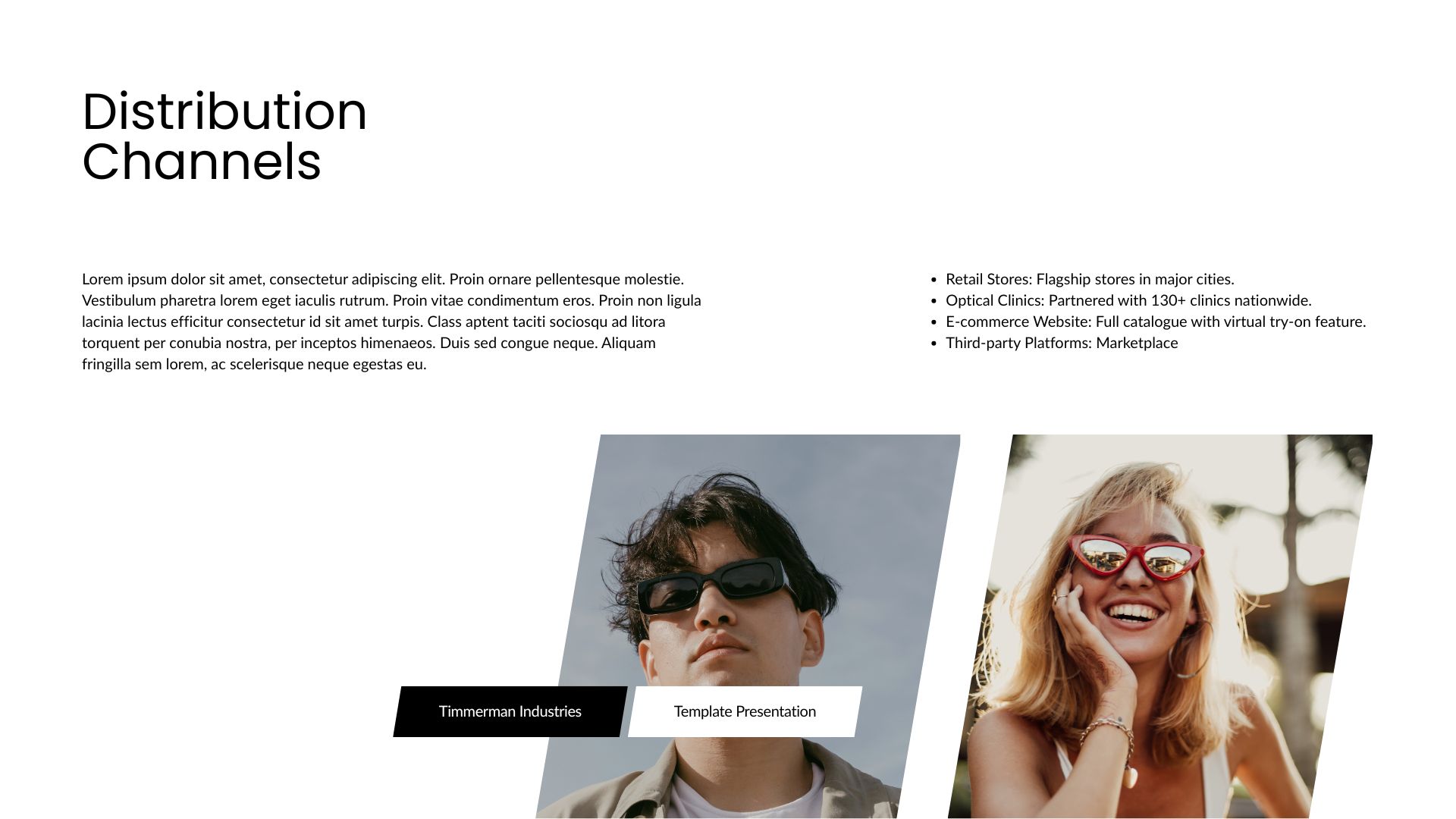 Black and Brown Modern Glasses Catalogue Presentation11