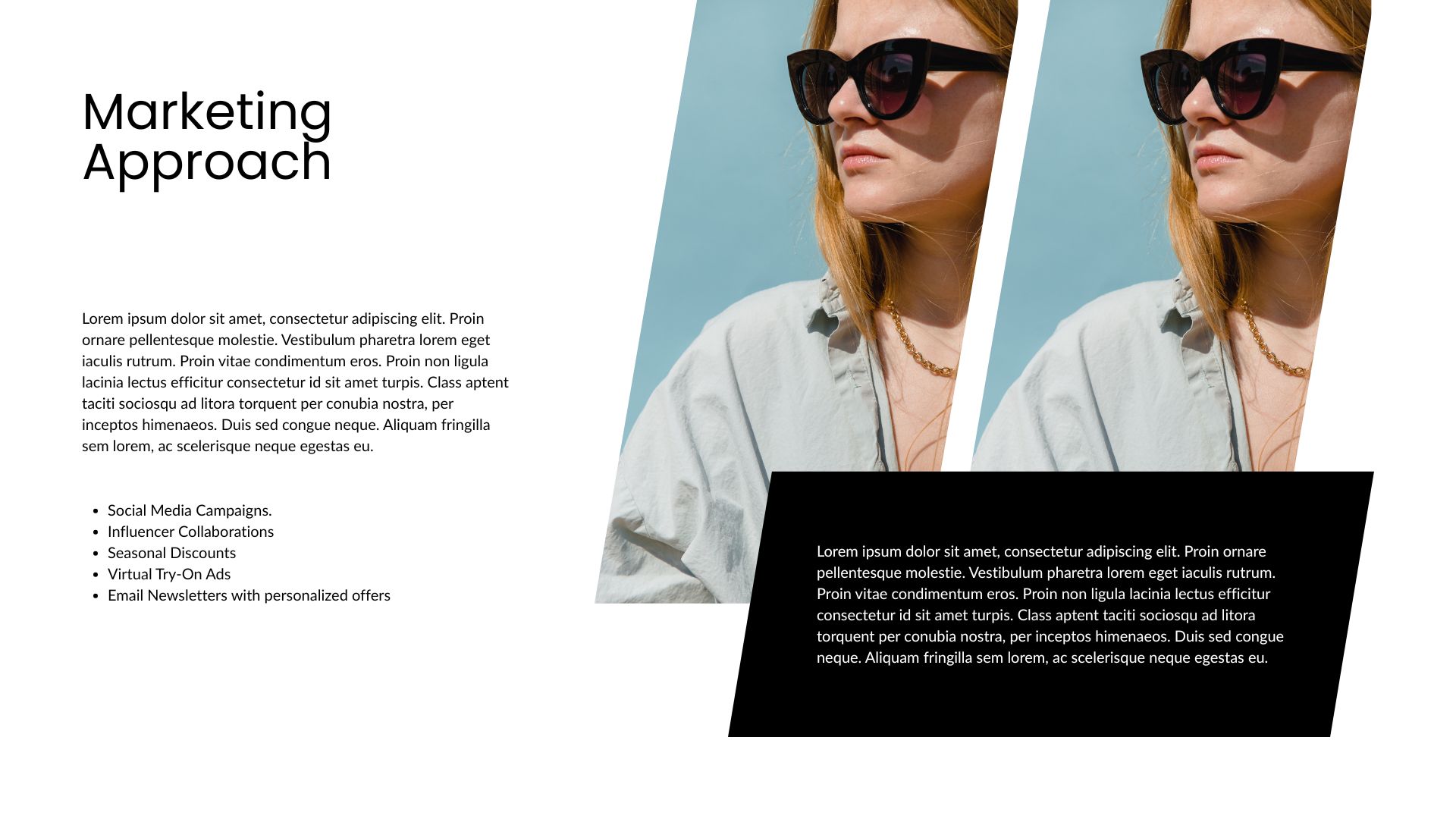 Black and Brown Modern Glasses Catalogue Presentation12