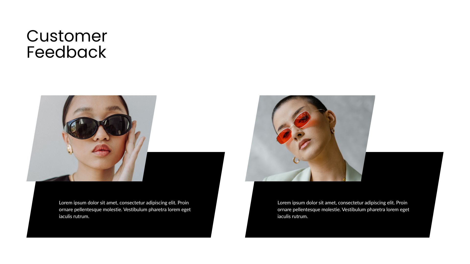 Black and Brown Modern Glasses Catalogue Presentation13
