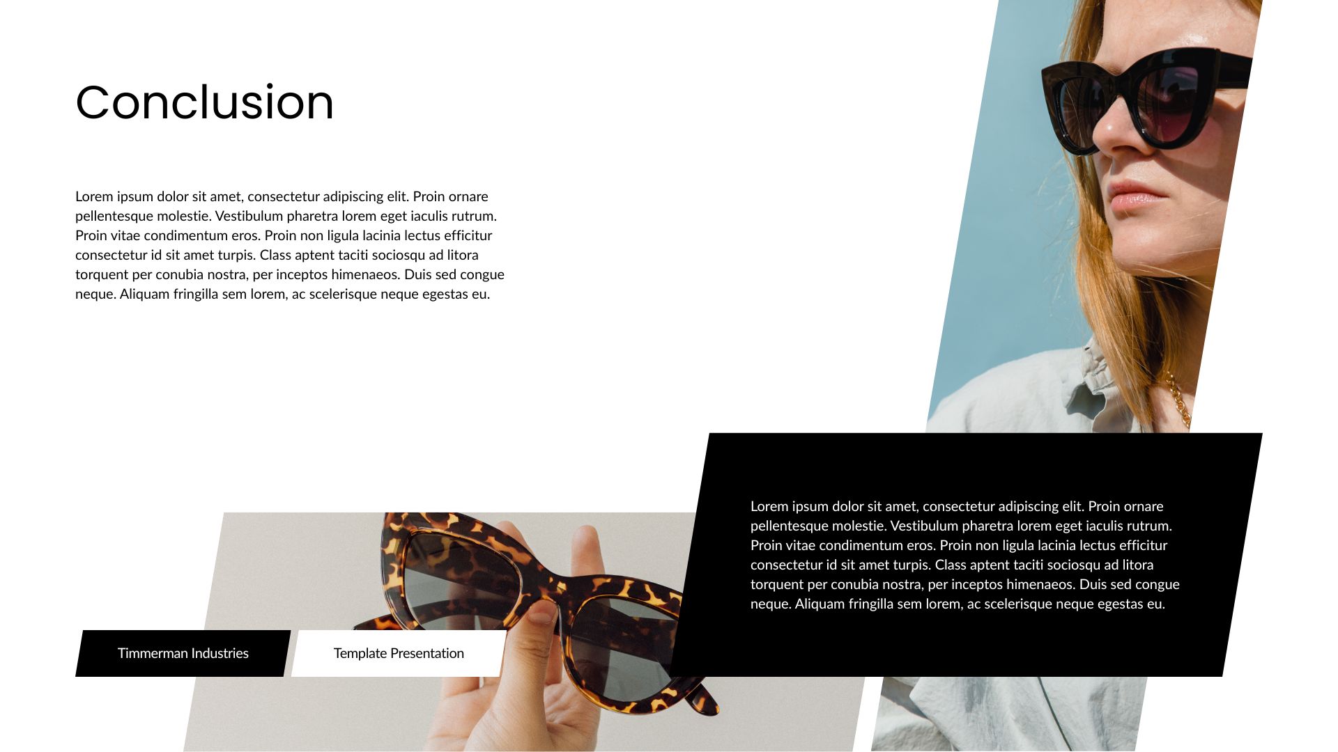 Black and Brown Modern Glasses Catalogue Presentation14