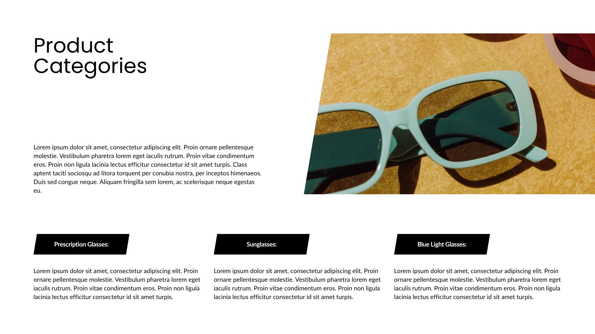 Black and Brown Modern Glasses Catalogue Presentation3