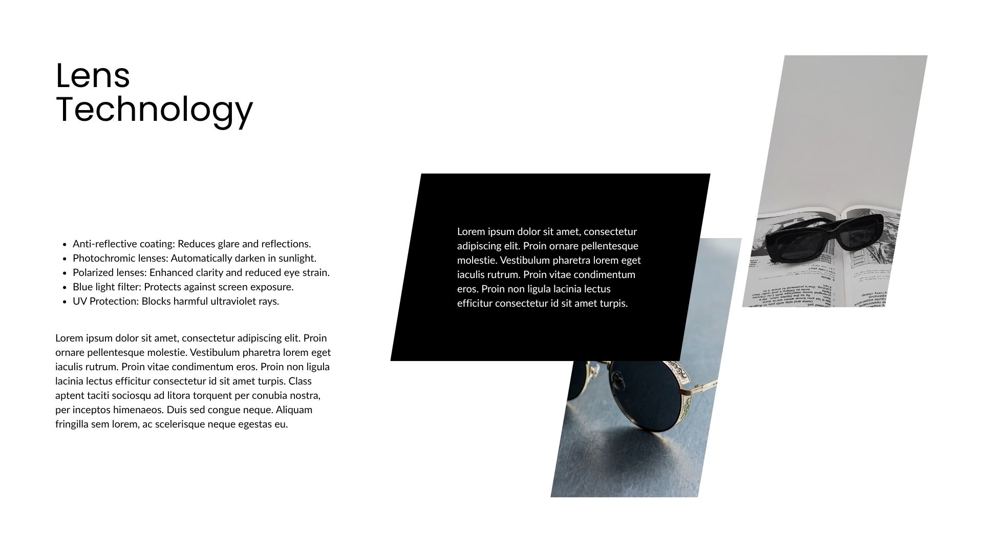 Black and Brown Modern Glasses Catalogue Presentation5