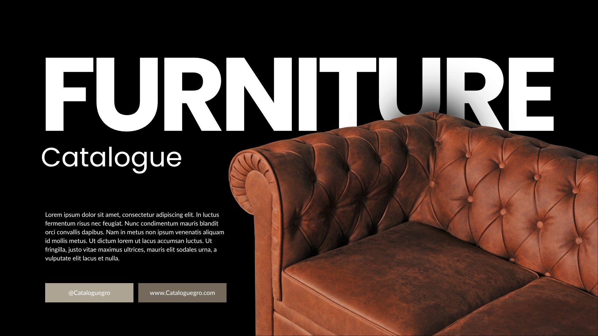 Black and White Minimalist Furniture Catalogue Presentation1