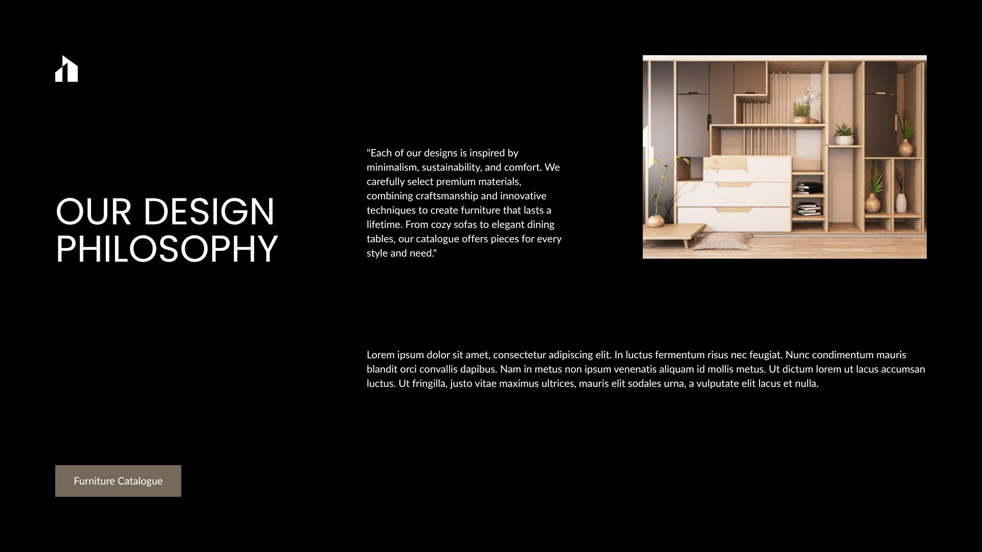 Black and White Minimalist Furniture Catalogue Presentation3