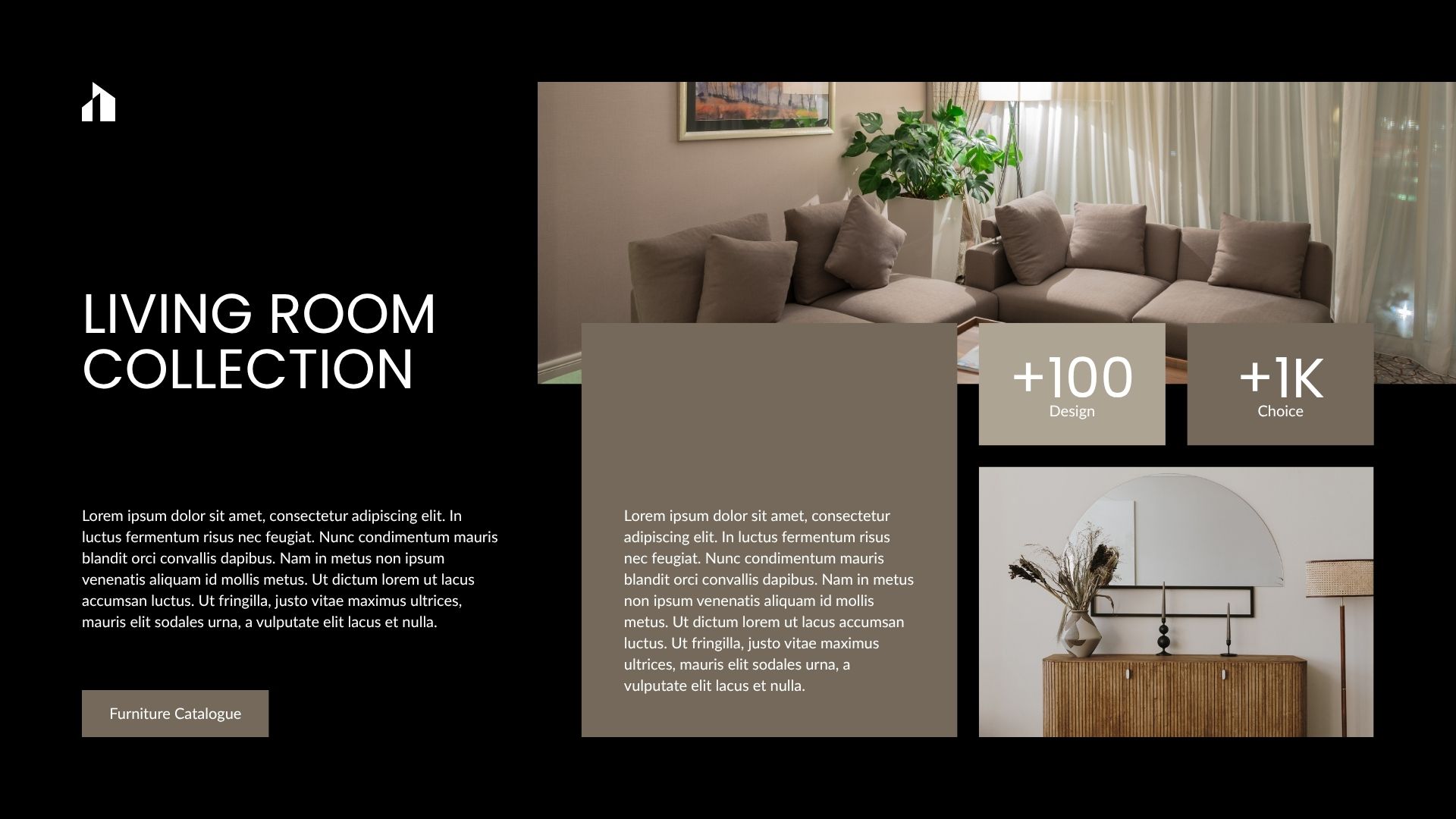 Black and White Minimalist Furniture Catalogue Presentation4