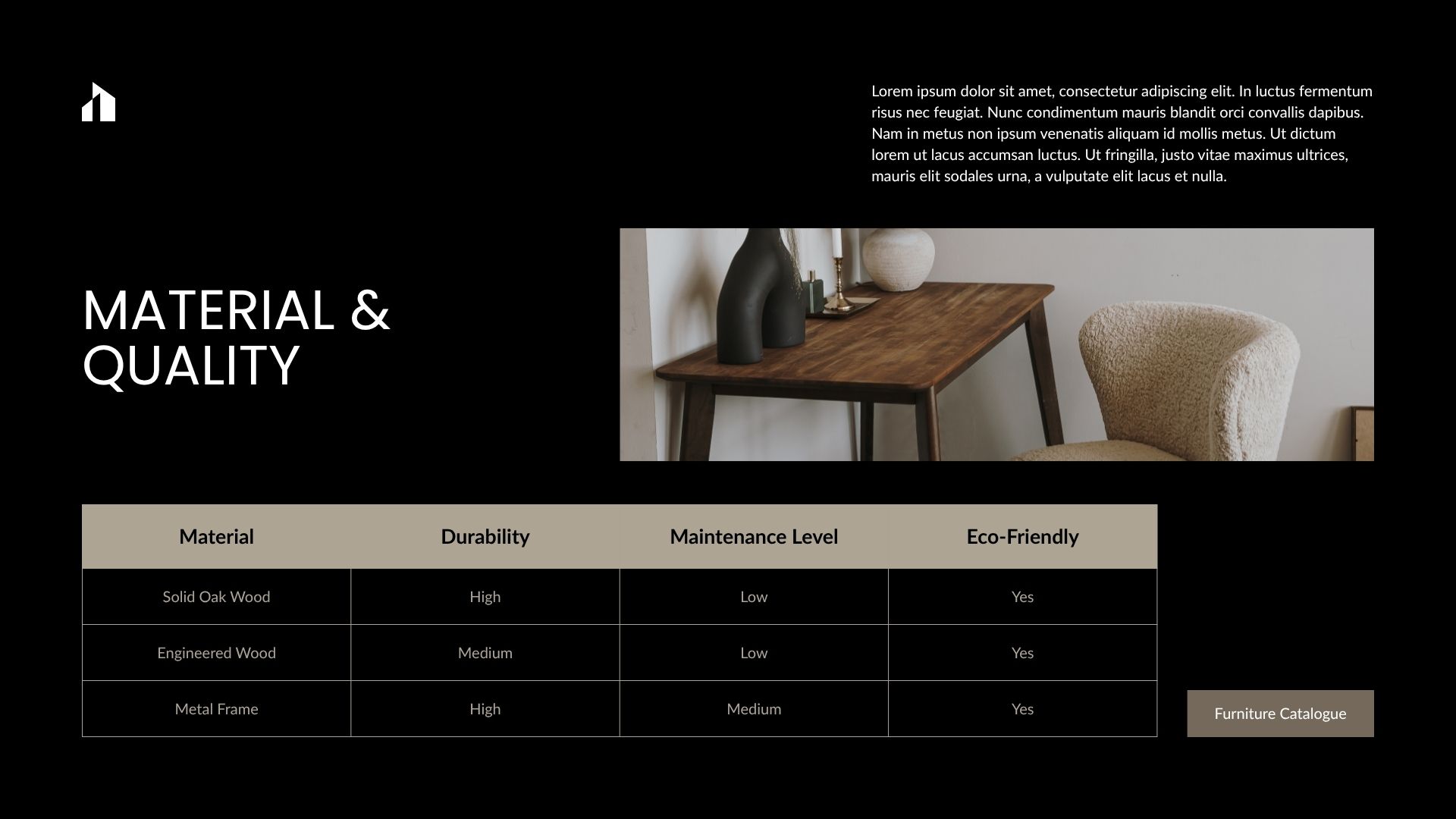 Black and White Minimalist Furniture Catalogue Presentation9